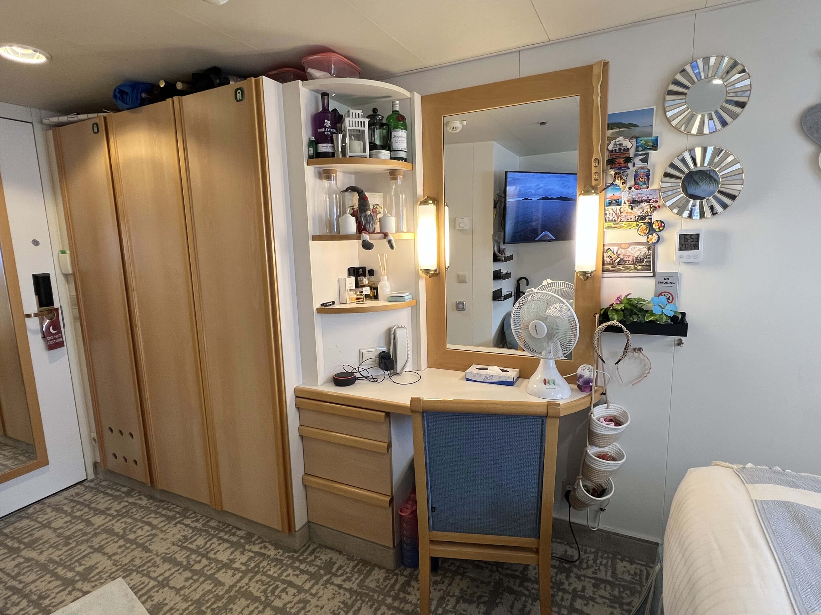 Desk and storage