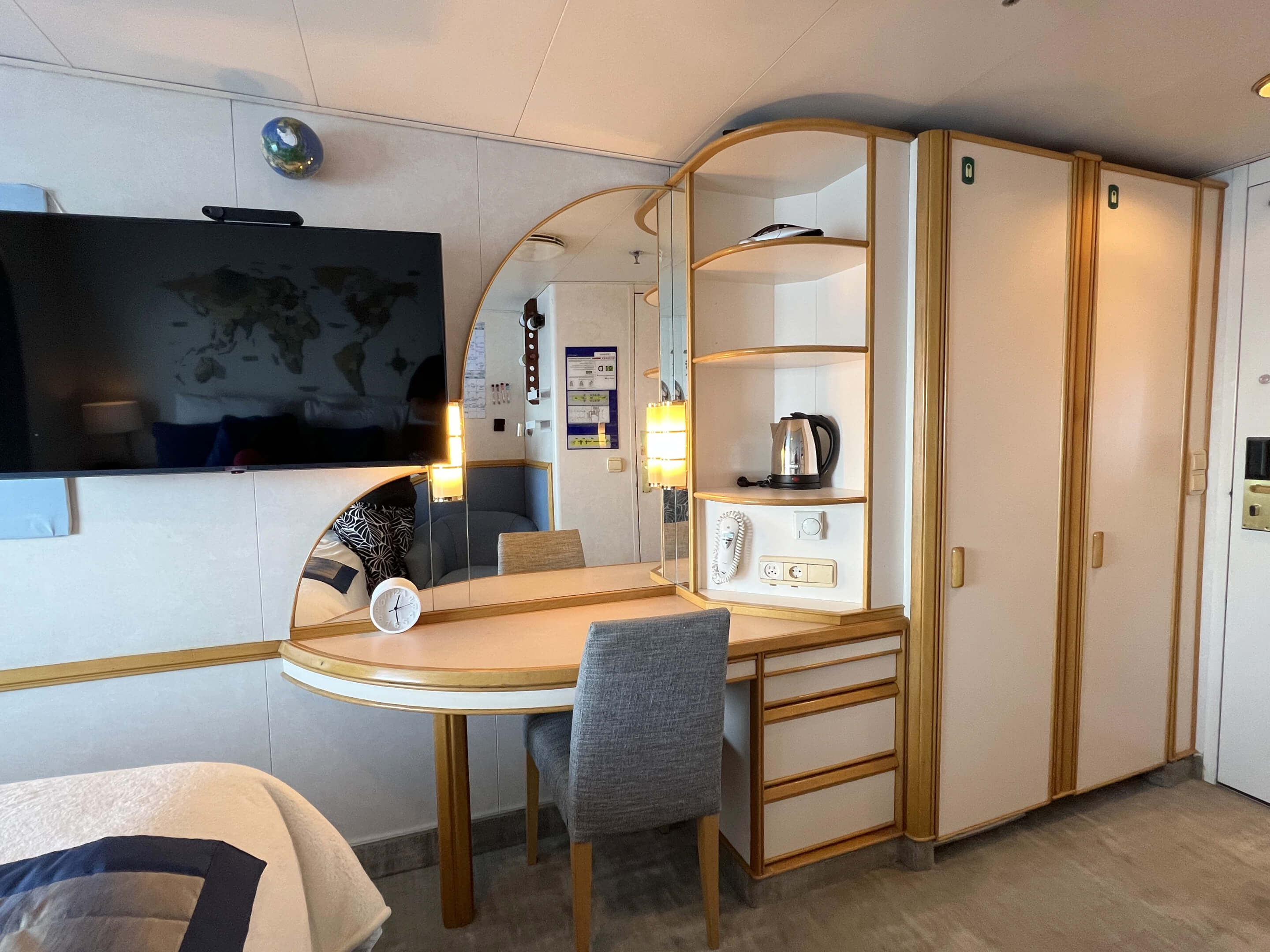 Desk and Closets